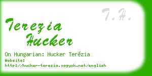 terezia hucker business card